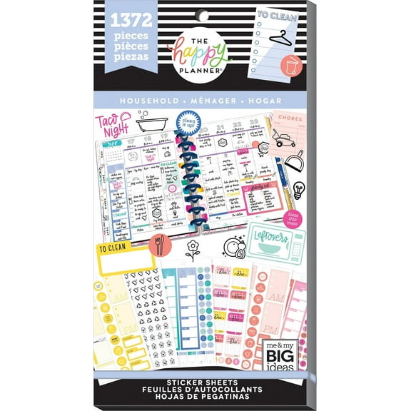 The Happy Planner Value Pack Stickers - Household