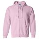 thumbnail image 1 of Gildan - Sudadera con cremallera y capucha Modelo Blend Unisex hombre mujer - Deporte/Gimnasio (Rosa claro), 1 of 2