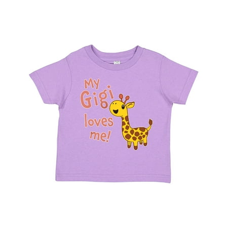 

Inktastic My Gigi Loves Me- Cute Giraffe Gift Toddler Boy or Toddler Girl T-Shirt