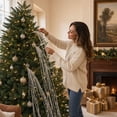 thumbnail image 4 of Cififendec Christmas Large Glitter Tassel Wheat Pick, 35.43", Artificial Hanging Floral Stem with Sparkling Beaded Design for Xmas Tree Arranging, 4 of 7
