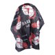 thumbnail image 1 of Capa de peluquería de patrón a rayas Unique Bargains 1 Pc para barbería 60.63"x55.12" Negro Rojo, 1 of 6