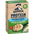 thumbnail image 2 of Quaker Protein No Added Sugar Instant Oatmeal – Apple & Cinnamon (10.5 oz Box)- 3pk, With White Bowl By OMA, 2 of 8