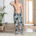 thumbnail image 2 of Naloa Butterflys Pajama Pants Men, PJ Bottoms, Sleep & Lounge Pants-Large, 2 of 6