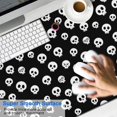 thumbnail image 2 of Long Mouse Pads for Desk,Black White Skull Pattern Desk Mats on Top Of Desks, Desk Mouse Pad Extra Large with 3mm Non-Slip Base and Stitched Edge for Gaming,Office,Work,Home 47.3"x23.6", 2 of 6