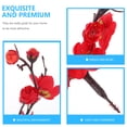 thumbnail image 3 of GOOHOCHY 5Pcs Red Simulation Flower Decor For Wedding Party Homeowners Lifelike Artificial Wintersweet, 3 of 7