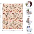thumbnail image 4 of Red Mushroom Insect Light Pattern Blanket,Comfortable Soft Flannel Throw Blanket,All Season,Warm Lightweight Blankets for Sofa Bed Couch Living Room Chair,30"x40", 4 of 4