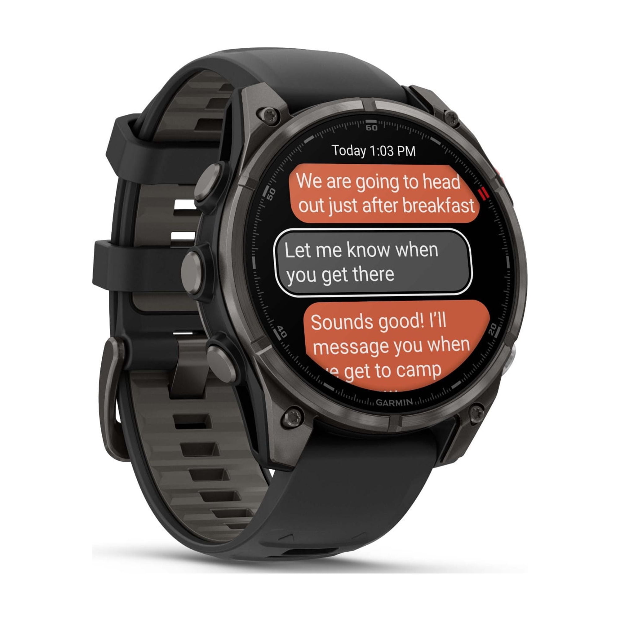 Garmin fenix 8 Pro Sapphire 47mm AMOLED (Carbon Gray DLC Titanium) GPS Smartwatch Bundle with Wireless Earbuds (2 Items)