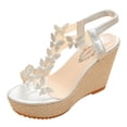 thumbnail image 1 of Long Skirts for Women Plus Size Fashionable Rhinestone Summer Sandals with Sponge Cake Thick Sole Versatile Wedge and Beach, 1 of 9