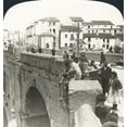 thumbnail image 2 of Spain Ronda C1908. N'Looking Across The New Bridge Over The Guadalevn Gorge Ronda Spain.' Stereograph, 2 of 4