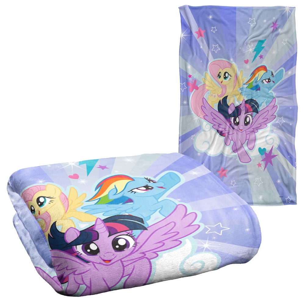 My Little Pony Blanket, Starry Sky Silky Touch Super Soft Throw Blanket