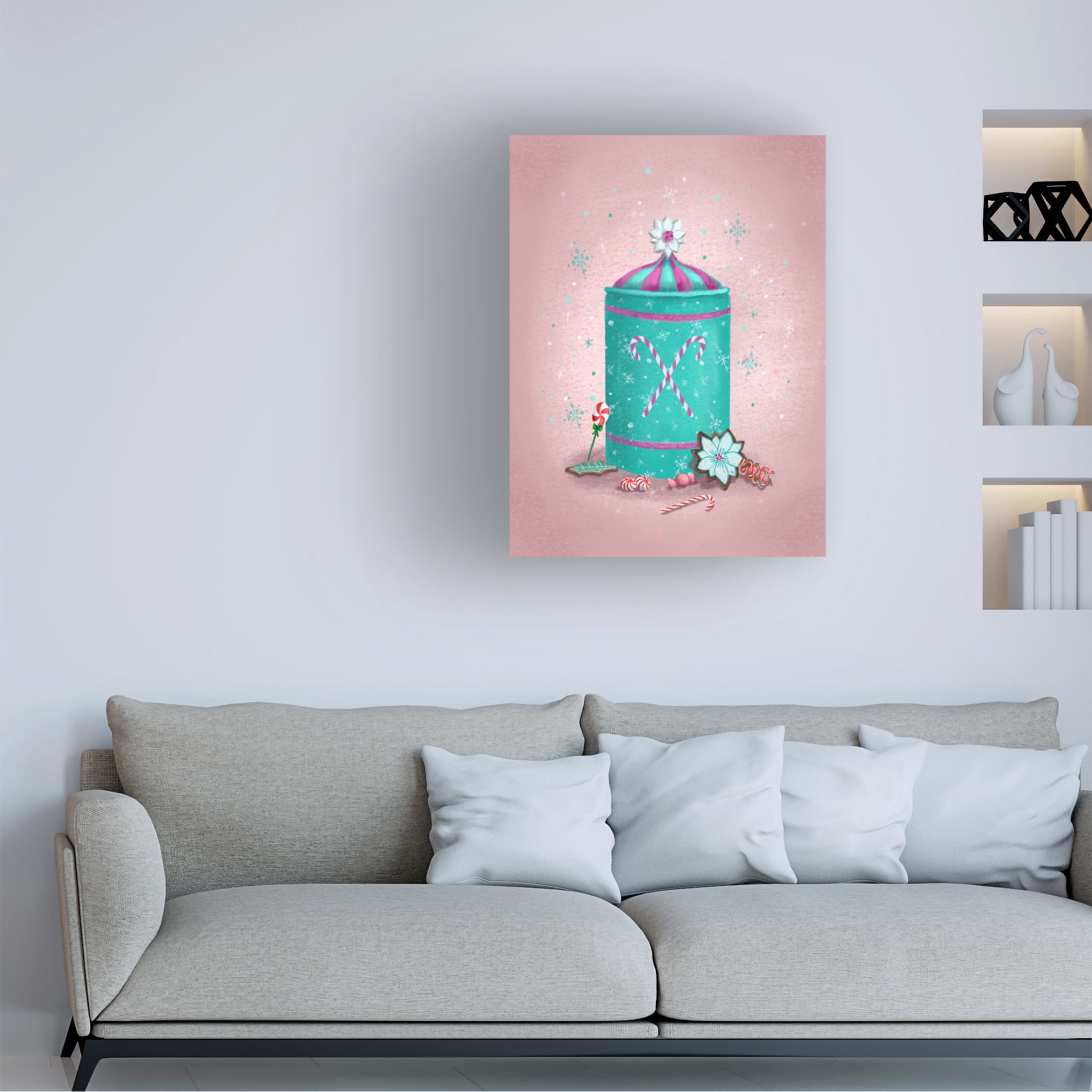 Canvas Wall Art - Christine Rotolo 'Holiday Treats 2' Wall Art for Living Room, Bedroom, or Office Décor by Trademark Fine Art - 14 x 19 Inches