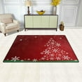 thumbnail image 3 of Coolnut Christmas Background Design Area Rug Pad, 100% Light Weight Polyester Fabric Floor Mat for Living Room Bedroom,5'x 3'3", 3 of 6
