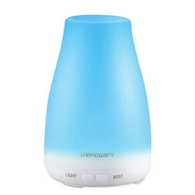 Urpower 2nd Version Essential Oil Diffuser Aroma Essential Oil Cool Mist Humidifier With Adjustable Mist Mode Waterless Auto Shut Off And 7 Color Led Lights Home Office Baby Walmart Com Walmart Com