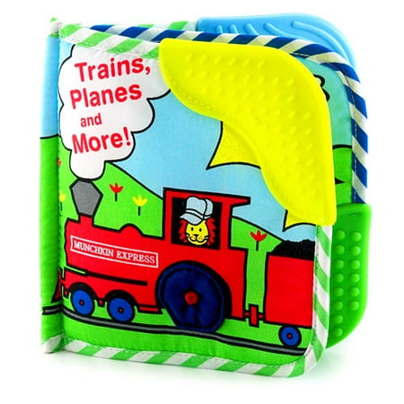 Munchkin "Trains Planes and More" Teether Book