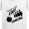 thumbnail image 4 of Inktastic This Kid Loves Bowling Youth T-Shirt, 4 of 5