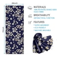 thumbnail image 2 of Navy Daisy Flower Pattern Hot Yoga Mat Towel Non Slip for Hot Yoga - Quick-Drying Yoga Mat Cover with 4 Corner Pockets with Travel Bag - Hot Yoga Towel Non Slip 74"x26", 2 of 6