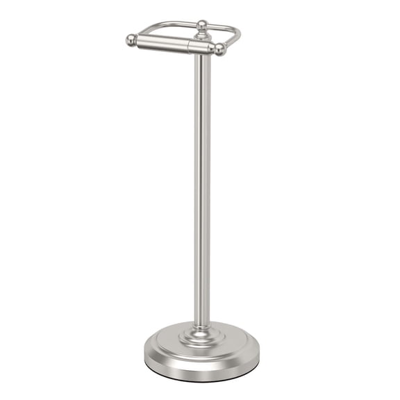 Gatco Freestanding Pedestal Toilet Paper Holder, Satin Nickel