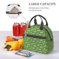 thumbnail image 6 of Goofa Cows With Calfs Green Pattern Lunch Bag ,Insulated Lunch Box, Small Leakproof Cooler Food Lunch Containers Reusable High Capacity Lunch Tote Bags, 6 of 8