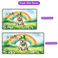 thumbnail image 5 of Happy St. Patrick’s Day Bulldog with Green Hat Shamrocks Rainbow Desk Mat Full Keyboard Mouse Pad Dog Lover Gifts Idea Large Mousepad - 03007, 5 of 5