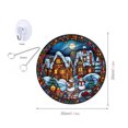 thumbnail image 3 of RYRDWP Halloween Pumpkin Stained Glass Window Hanging Decoration, 3 of 5