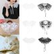 thumbnail image 5 of cuello falso floral gasa blusa desmontable Sunnimix Collar de encaje blanco 01, 5 of 8