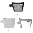 thumbnail image 4 of Breathable Nylon Mesh Storage Bag Paper Clips Note Stickers Organizer Home Office Reusable Organizing Pouch Bags Grey, 4 of 9