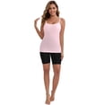 thumbnail image 5 of DARING DIVA Women's Modal Adjustable Straps Cami Tank Top 3-Pack S Gray, Black, Pink, 5 of 5