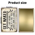 thumbnail image 2 of baomifa-Get Naked Sign For Bathroom Decor Wall Sign 8x12 Inch - Rustic Bathroom Get Naked Just Kidding This is a Half Bath, Bathroom Signs Decor Farmhouse, 2 of 4