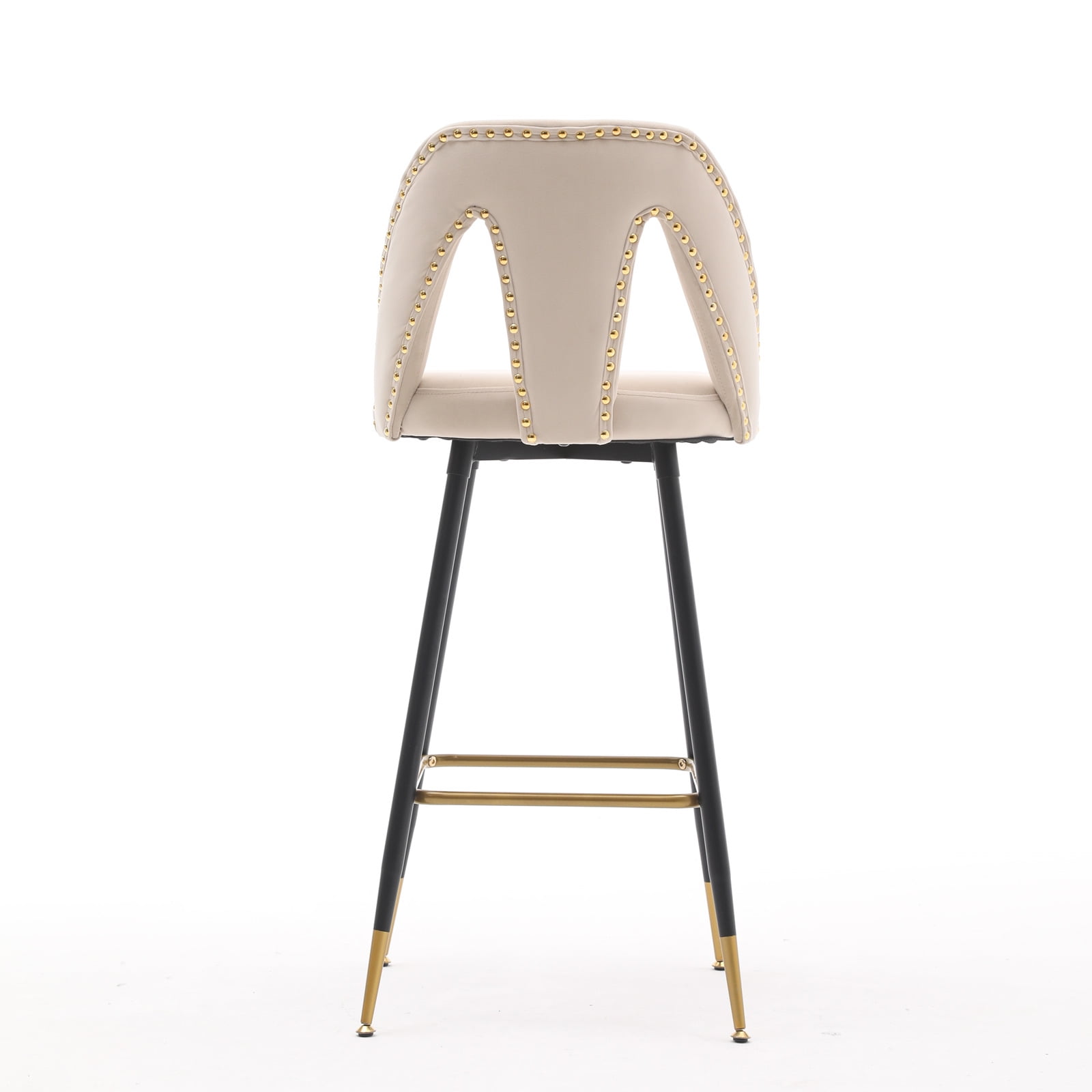 Kadyn 28" Counter Height Stools, Upholstered Bar Stools Set of 2, Velvet Bar Chairs for Living Room, Dinning Room, Kitchen, Beige Kadyn 28" Counter Height Stools, Upholstered Bar Stools Set of 2, Velvet Bar Chairs for Living Room, Dinning Room, Kitchen, Beige