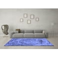thumbnail image 3 of Ahgly Company Indoor Rectangle Abstract Blue Modern Area Rugs, 5' x 7', 3 of 4