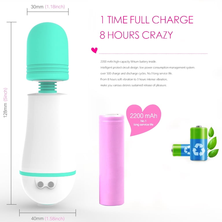 Bigbanana USB Wireless Silicone Vibrator for Women, Personal Massager Wand  Massager for Couple, Waterproof Powerful Sex Toy for Adult, Green