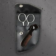 Pete & Pedro Beard Care & Mustache Comb + Stainless Steel Scissors Kit