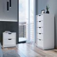thumbnail image 2 of We Have Furniture Raymer 2 Piece Bedroom Set, Nightstand + Dresser, White Finish, 2 of 5