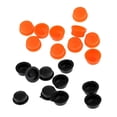 thumbnail image 3 of Cubierta del botón del interruptor de linterna Macarena 10pcs 18650 LED antideslizante Negro, 3 of 8