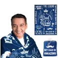 thumbnail image 1 of BANGSAUR Father's Day Gift Flannel Blanket Gifts for Dad Throw Blanket 60”x80”, 1 of 1