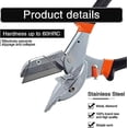 thumbnail image 3 of 45°-135° Angle Miter Cutter, Multi-Function Trunk Scissors, Quarter Round Cutter Tool for Cutting Pvc Ppr Pe Pipe, Branch, Wire. Including 2 Spare Bla, 3 of 4