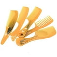 thumbnail image 2 of Magik 3~5 Pack Massage Tendon Comb Natural Amber Ox Horn Portable Hair Beard Unisex Tool Gift (5 Pack, Tendon Comb), 2 of 8