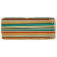 thumbnail image 1 of Brown and Blue Kitchen Mat, Geometric Stripes Pattern Retro Inspired Lines Worn Frame Design Abstract, Plush Decorative Kitchen Mat with Non Slip Backing, 47" X 19", Multicolor, by Ambesonne, 1 of 1