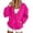 DF34_Hot Pink, variant on Resicozy Sweatshirt Cardigan Women Button Down Lightweight Jacket V-Neck Open Front Oversized Drop Shoulder Sweatshirts with Pockets Navy S