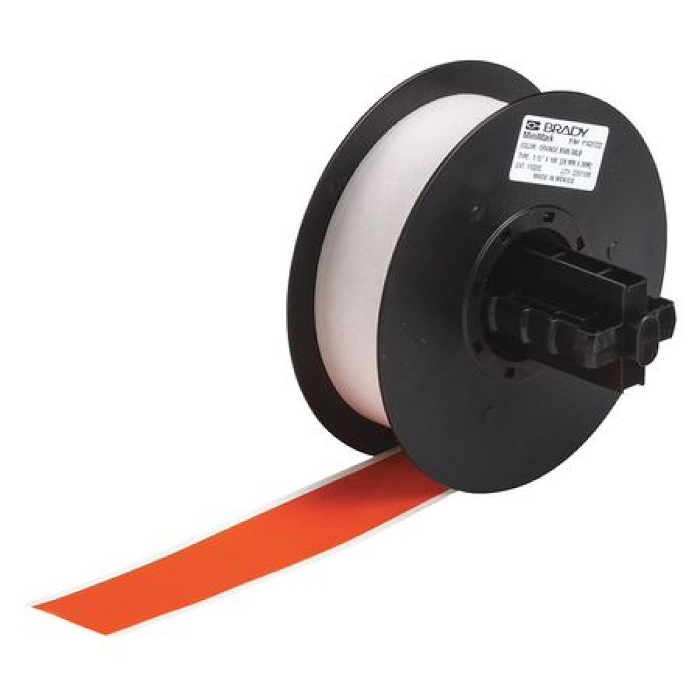 BRADY 113202 Label Tape Cartridge, Orange, Labels/Roll Continuous