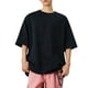 thumbnail image 1 of Blusas y camisas de manga corta y cuello redondo para hombre, blusas casuales de color liso brillante para hombre, blusas de manga corta y cuello redondo para hombre., 1 of 7