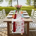 thumbnail image 4 of Table Runners 72 Inches Long Dress Scarves, Valentine's Day Farmhouse Kitchen Table Runner, Coffee Tablerunners, Pink Love Heart Floral Truck Wooden 18x72 Inch, 4 of 9