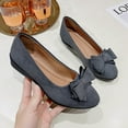 thumbnail image 5 of ZZwxWA Fashion Bowknot Flats for Women Cute Round Toe Slip On Ballet Flats Comfortable Work Shoes Dress Shoes, 5 of 6