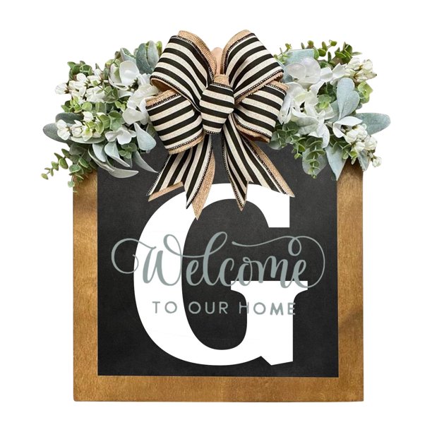 Letrero colgante de granja de 26 letras, artesanías, regalo de vacaciones de madera para jardín Hugtrwg Para estrenar