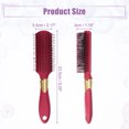 thumbnail image 3 of Cepillo para el cabello Unique Bargains Cepillo desenredante de viaje color rojo, 3 of 7