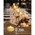 thumbnail image 4 of Amagic 24Pack 2” Flameless Led Floating Candles, Ivory Base,200 Hour Plastic Battery Operated,Flickering Waterproof Tealights, 4 of 6