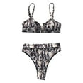 thumbnail image 2 of Conjunto de bikini para mujer, bralette triangular con copa acolchada, traje de baño para fiesta Serpentina, 2 of 9