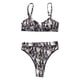 thumbnail image 2 of Conjunto de bikini para mujer, bralette triangular con copa acolchada, traje de baño para fiesta Serpentina, 2 of 9