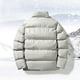 thumbnail image 5 of Puntoco Chaqueta De Invierno Informal De Color Liso Con Cuello Vuelto Y Bolsillos Con Cremallera Y Manga Larga Para Hombre, 5 of 8