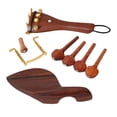 thumbnail image 2 of Set de Rosewood 4/4 Violin Parts Chinrest Clavijas de Afinación Tailpiece Sunnimix Violin Rosewood Parts, 2 of 8